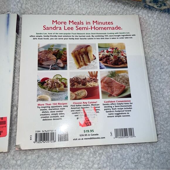 2 Sandra Lee Semi Homemade Cookbooks Soft Covers Food Network - Picture 10 of 10